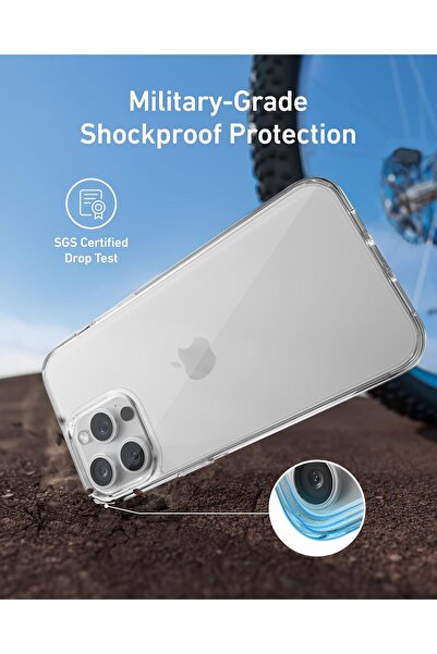 Generic Anker Clear Phone Case for iPhone 15 Pro Max - Anti-Yellowing, Ultra-Slim, Shockproof