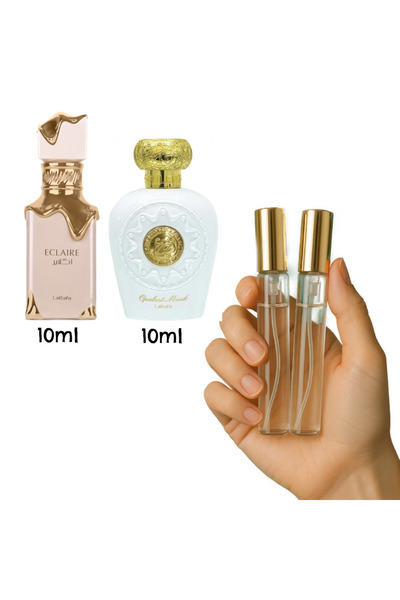 lattafa 10ml Eclaire edp + 10ml Opulent Musk edp