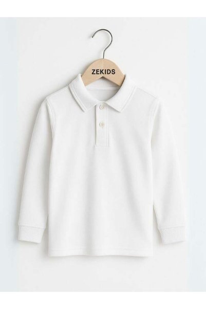 Zekids Tricou cu mânecă lungă din bumbac pentru copii
