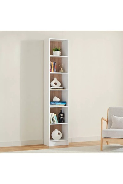 Home Box Alford Avian 6-Tier Narrow Bookcase