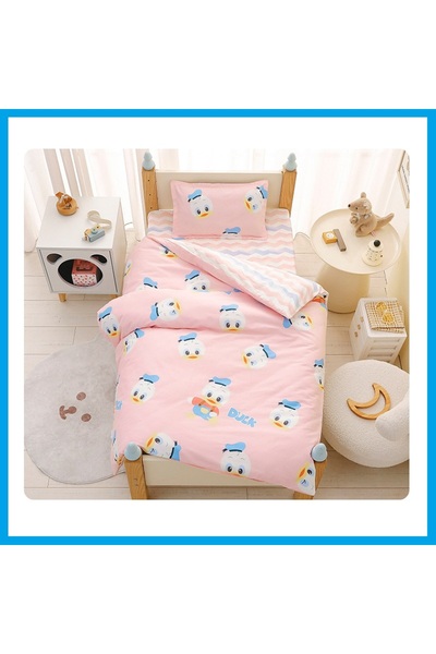 Lucmark Children's bedding set, Lucmark, 3 pieces, Cotton, Dinosaur pattern - yellow, M