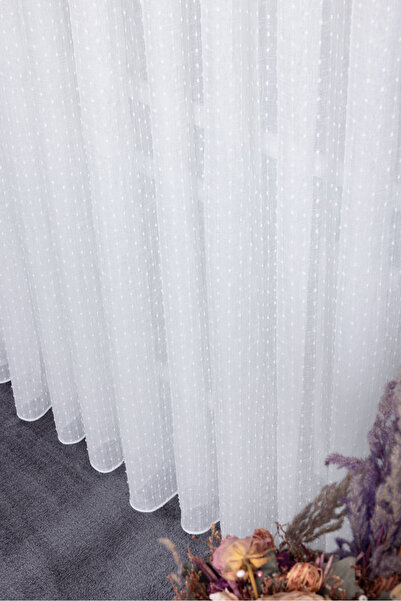 Payidar Keten Evrim Ekru 1/3 Sık Pileli Ütü İstemez Kırışmaz Yeni Sezon Salon Oda Tül Perdesi