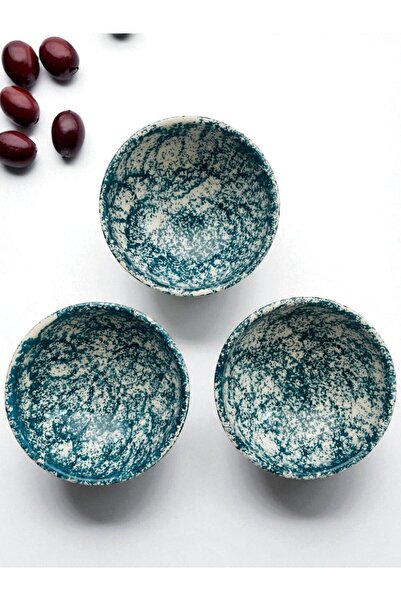 GALATA GIFT وعاء صغير من السيراميك، وعاء فطور، ثلاثة (3) أوعية صلصة، وعاء بسك...