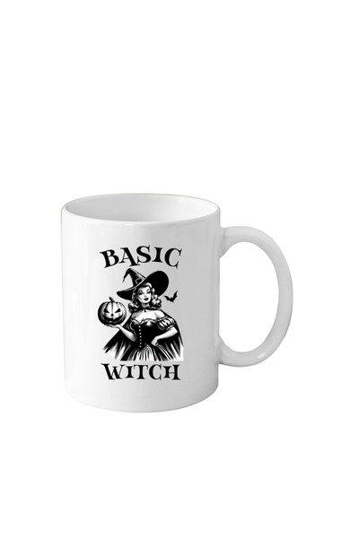 OEM White mug 330 ml Halloween with Happy Halloween message