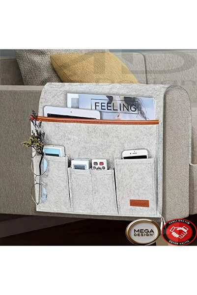 Mega Design Keçe Yanı Organizatörü. Uzaktan Kumandalar, Kitaplar ve Cihazlar ...