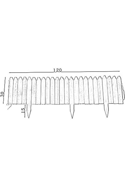 genric FFD Wooden Garden Fence Decorative Plants Flower Bed Edging Landscaping Panels Interlocking Outdoor