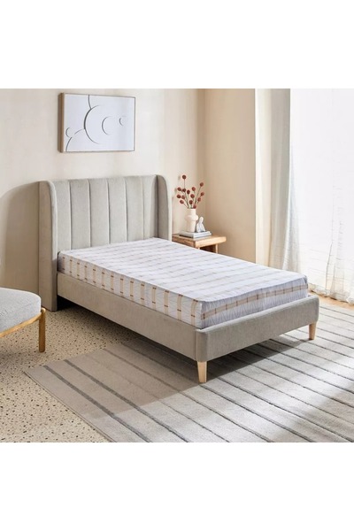 Home Box Malta Lattice Printed Cotton Twin Flat Sheet - 170x260 cm