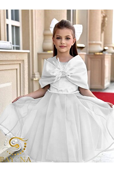 Bayona فستان سهرة للفتيات الصغيرات – موديل شيفون الأميرة
