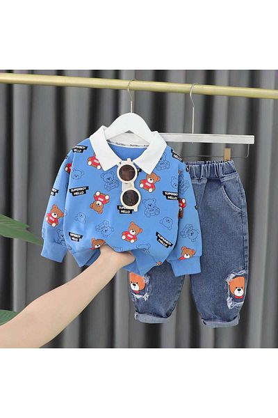 OEM 2-Piece Set Polo Shirt and Jeans