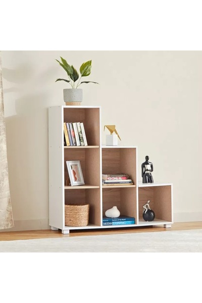 Home Box Alford Lyon 6-Cube Step Bookcase