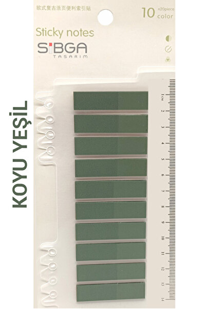 sibga tasarım شفاف أخضر داكن اللون Postit Post-it Post It. علامة الكتاب، علامة Postit، ملصق، ورقة مذكرة