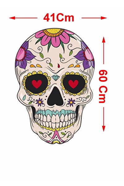 stickerusta Skull Dry Pattern Head Car Auto Motorcycle Sticker 00076