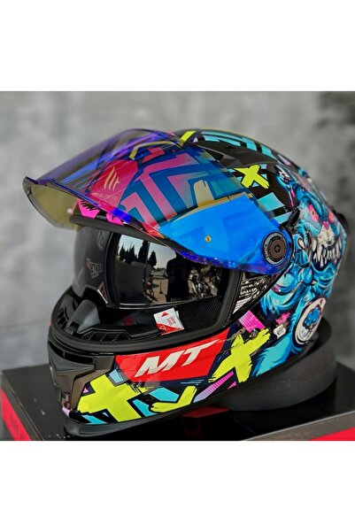 MT Helmets Braker Sv solid kask (+1 şeffaf vizörlü) gönderilecektir