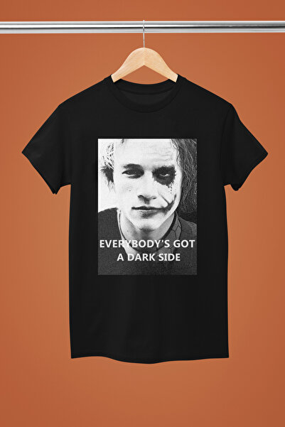 MAGORS تيشيرت جوكر مطبوع من القطن بأكمام قصيرة وقصة عادية