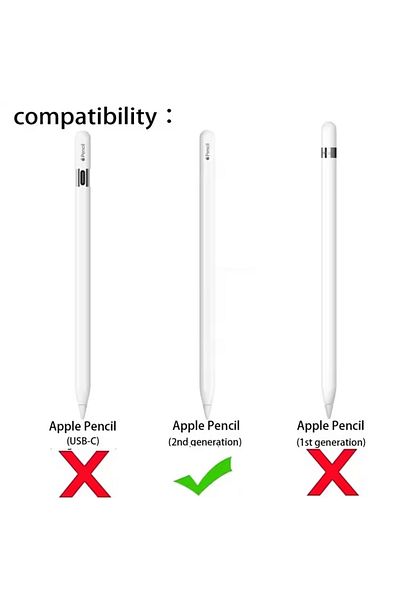 m.tk moveteck Apple Pencil 2Nd Generation Compatible Case Pencil 2 Generation Silicone Protection Case Liquid in High Quality