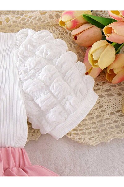 OEM Rochie-salopetă cu bentiță și șosete cu fundă