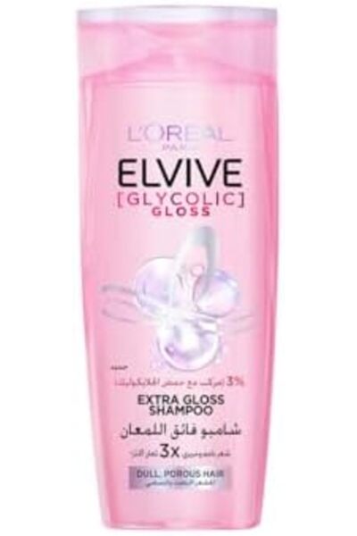 L'oreal {أصلي 100%}شامبو إلفيف جليكوليك غلوس، تركيبة لمعان 3%، 600 مل