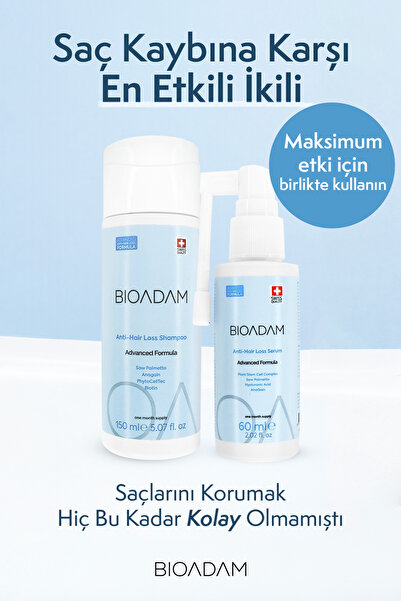 Bioadam Saç Dökülme Karşıtı Biotin Şampuan ve Saç Oluşumunu Destekleyen Hyalu...