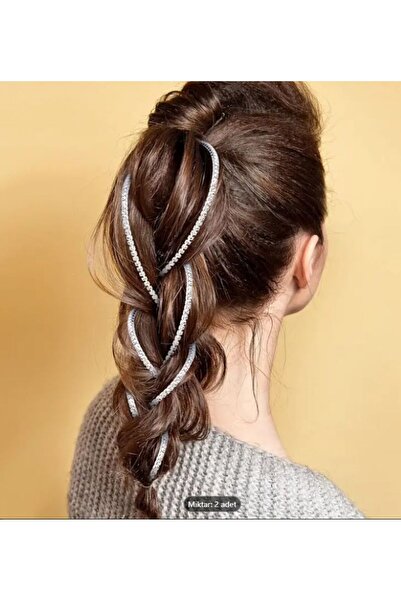 Dgt Luxury 2 Pieces of Stone Hair Chain