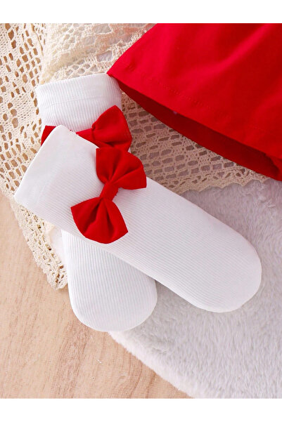 OEM Jumpsuit dress with headband and bow socks