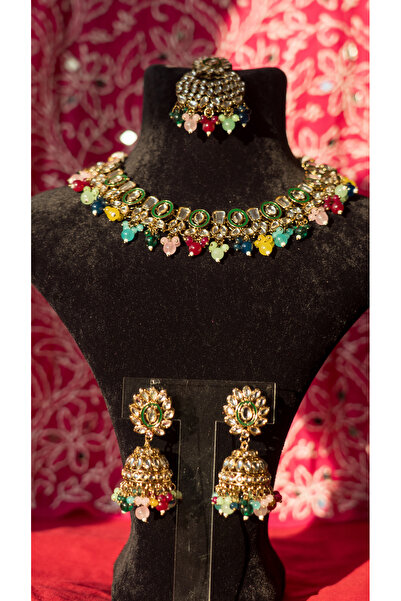 Moon and Cloud Rengarenk Hint Takı Seti