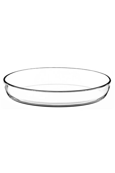 abnturk 1 Adet 26cm Oval Borcam Fırın Tepsisi 1550cc 26x18 1 Adet Fırın Kabı