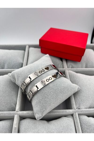Sepetten Eve Ateş ve Su Çift Bilekliği İtalyan Charm Sevgili bilekliği 14 şub...