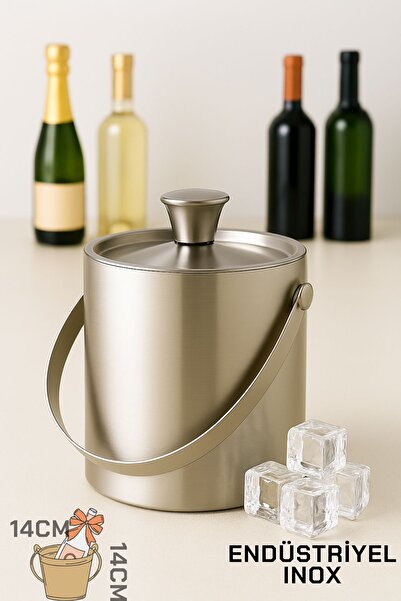 Transformacion Buz Kovası Çift Cidarlı Yalıtımlı Endüstriyel Inox Şampanya Şarap Bira Soğutucu MEDIUM 722052