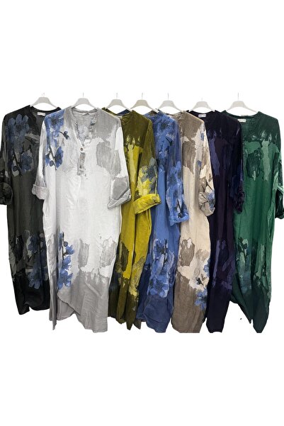 Rabiossa Women's linen long dress