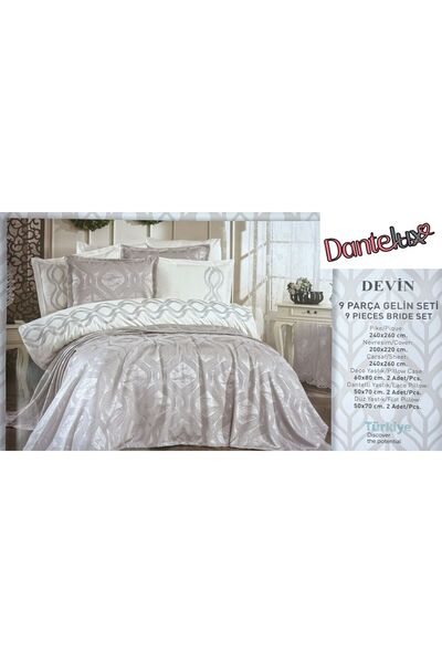 Dantelux 9 Piece Devin Bridal Set - Gray