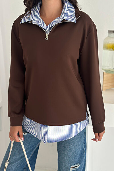 Noa Noa Φούτερ & πουκάμισο με φερμουάρ oversized – Στυλ πολυστρωματικής πόλης