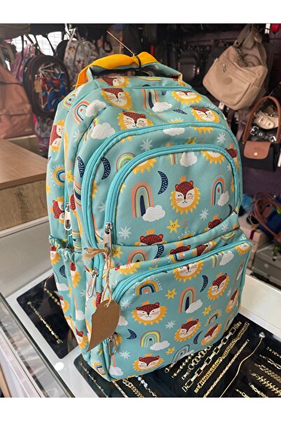 BLACK Four-Compartment Nutrition Backpack School Bag