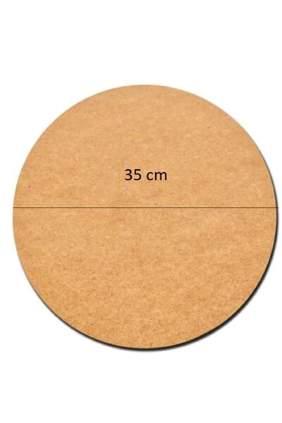 ÇUKUROVA ÜTÜ 35 cm Diameter Supla Round 3mm Wood Mdf