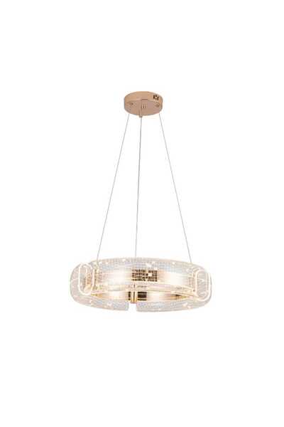 best power Modern Acrylic LED Ceiling Chandelier 6680-400 with 3 Lighting Modes, 60W, 120cm Adjustable Length