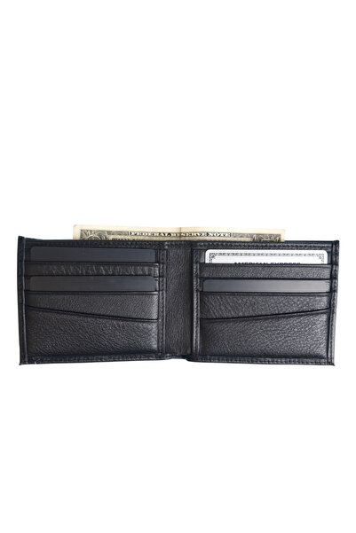WATCHOFROYAL Luxfold Black Genuine Leather Wallet