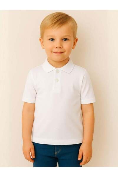 Zekids Παιδικό κοντομάνικο μπλουζάκι με βαμβακερό γιακά με υφή