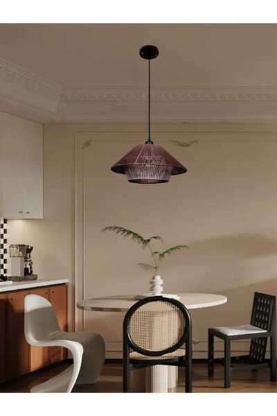 best power Rustic Pendant Lamp 6652 with E27 Lamp Base – Vintage Hanging Light with Adjustable 75cm Cord