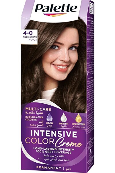 Palette Permanent Chemical Hair Dye for Women, Cream, Brown - 50 ml