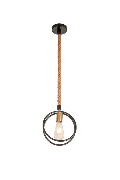 best power Rustic Pendant Lamp 6657 with E27 Lamp Base – Vintage Hanging Light with Adjustable 75cm Cord