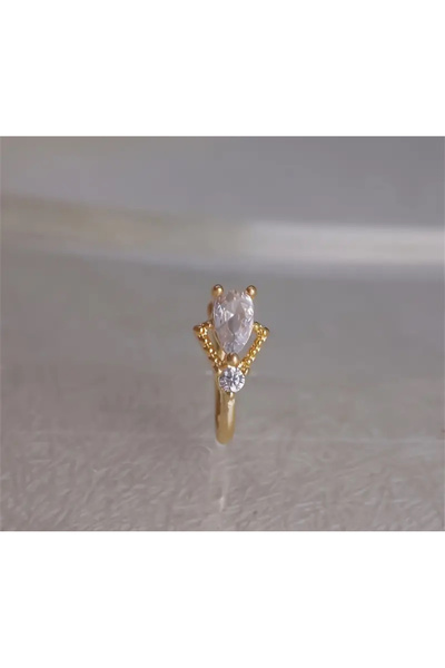 La Saade Y2k İkili Taşlı Burun Hızma Aksesuar Piercing