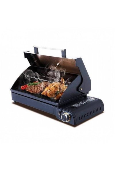 DLC Mobile Gas Grill for Outdoor Adventures with Bag - Black - 2500W