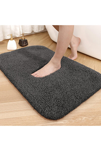 OEM Covoraș de baie absorbant, lavabil, gri 60x110 cm