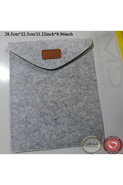 Mega Design Office Computer Tablet Storage Bag Made of Felt Material for Easy Protection and Portability.