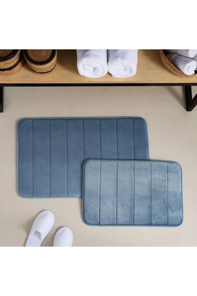 Home Box Snug 2-Piece Memory Foam Bathmat Set