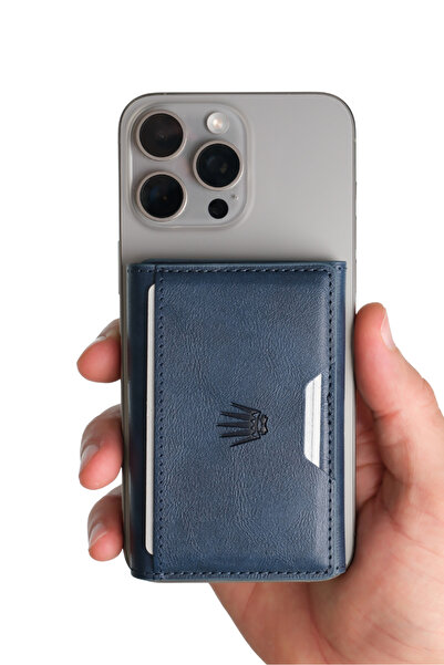 WATCHOFROYAL Storm Lacivert Magnetik Yapıştırmalı 5 Hazneli Mıknatıslı Kartlık