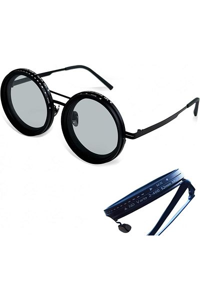 Hope Round Polarized Sunglasses-Adjustable Tint Sunglasses for Men
