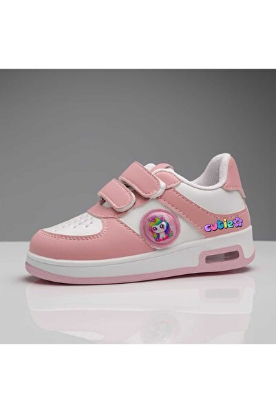 amazoondesing حذاء رياضي للفتيات مزود بإضاءة يونيكورن من الجانبين والأسفل