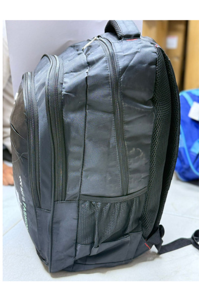 IQTENA Dark Gray Sports Backpack – Multi-Pocket Design with Side Mesh, Ideal for School, Travel & Daily Use