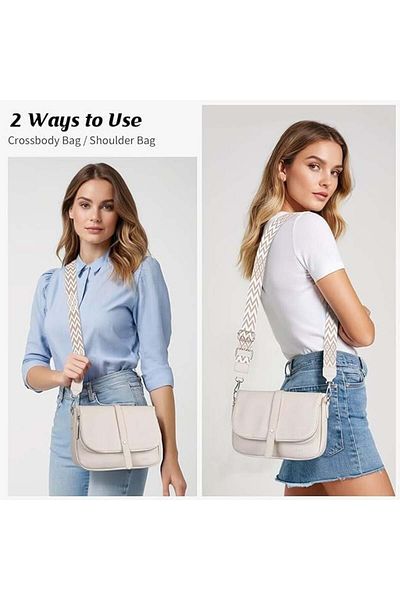 OEM Elegant gray PU leather handbag, with zipper and removable or adjustable strap