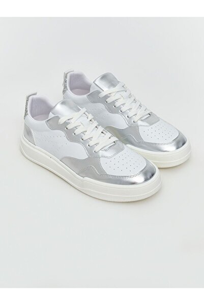 LC Waikiki Koor Gray Lace-Up Women's Sports Shoes